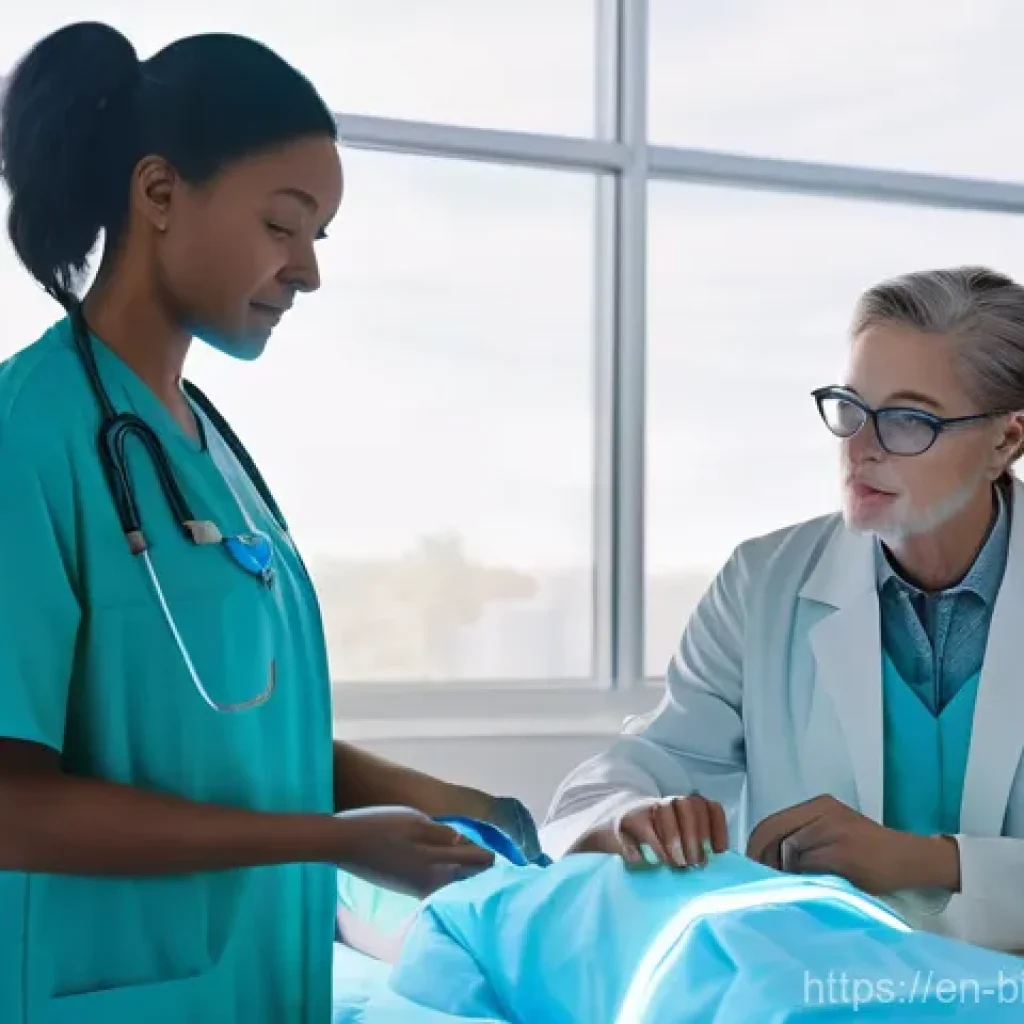 바이오패브릭의 시장 기회와 도전 과제 - **Prompt 1: Personalized Healing in a Modern Clinic**
"A vibrant, high-definition image of a div...